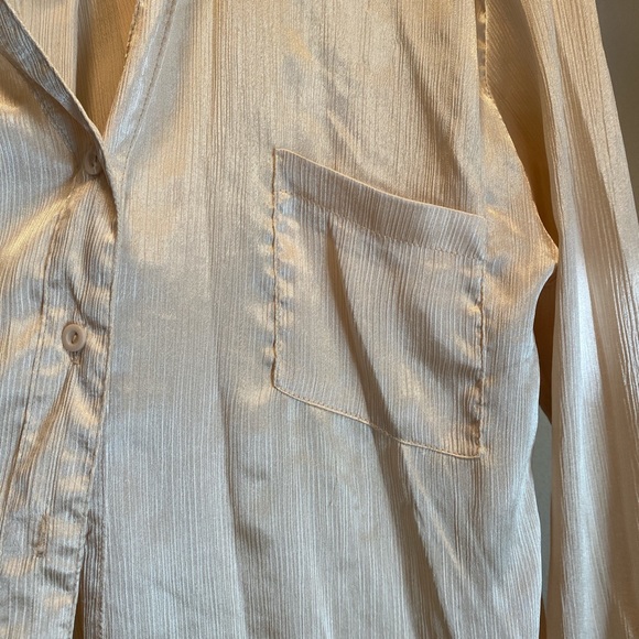 Nasty gal brand shimmer button down - Picture 2 of 3